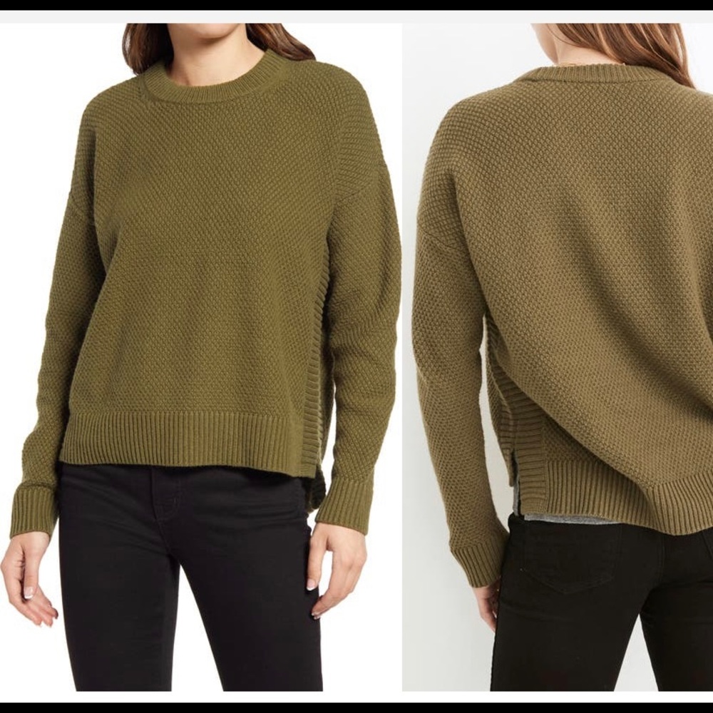 Madewell Pickford Sweater Army Green Size M